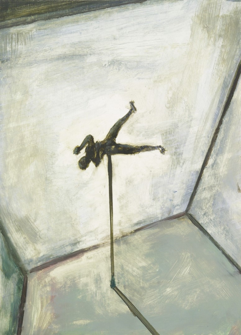 The Taxidermist (2012), 38 x 27.5 cm, oil on paper on panel (private collection)